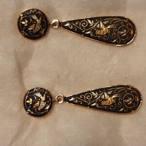 Cloisenne Teardrop Earrings